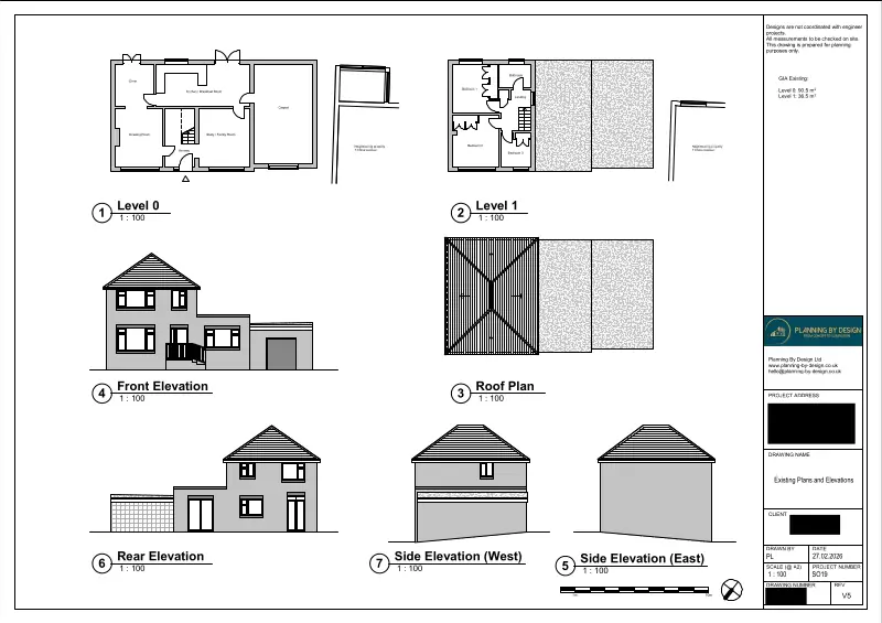 Architect Drawings and Planning Permission for First-Floor Extension and Single-Storey Rear Extension