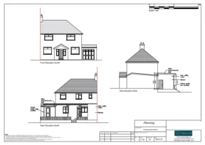 Architect Drawings and Retrospective Planning Permission for Erection of a Verandah at the Rear