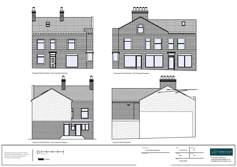 Architect Drawings and Planning Permission for Change of Use of First Floor (Residential) Into Women’s Day Centre (Class E)