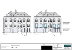 Architect Drawings and Planning Permission for Replacement of Harbour-Facing Windows
