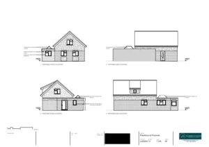 Architect Drawings and Lawful Development Certificate for Garage Conversion with New Windows & Rooflight