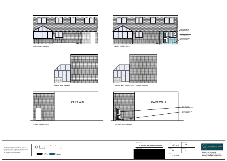 Architect Drawings and Lawful Development Certificate for Enclosure of Existing Carport to Create Additional Internal Room