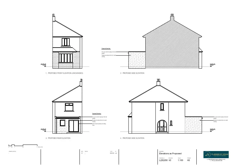 Architect Drawings and Lawful Development Certificate for Single-Storey Rear Extension