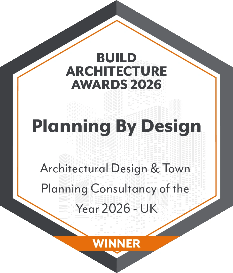 BUILD Architecture Awards 2026 Winner Badge - Planning By Design