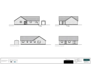 Architect Drawings and Planning Permission for The Change of Use of the Dwellinghouse to an Office, Replacement Driveway and New Fence