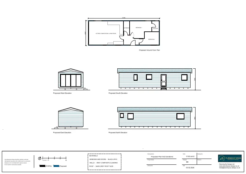 Architect Drawings and Retrospective Planning Permission for Mobile Home to be Used as an Annexe and Installation of a Hard Standing