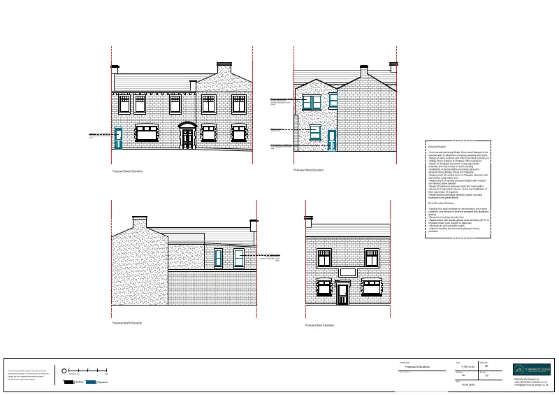 Architect Drawings and Planning Permission for Change of Use of a Grade II Listed Building From Offices to a Dwellinghouse