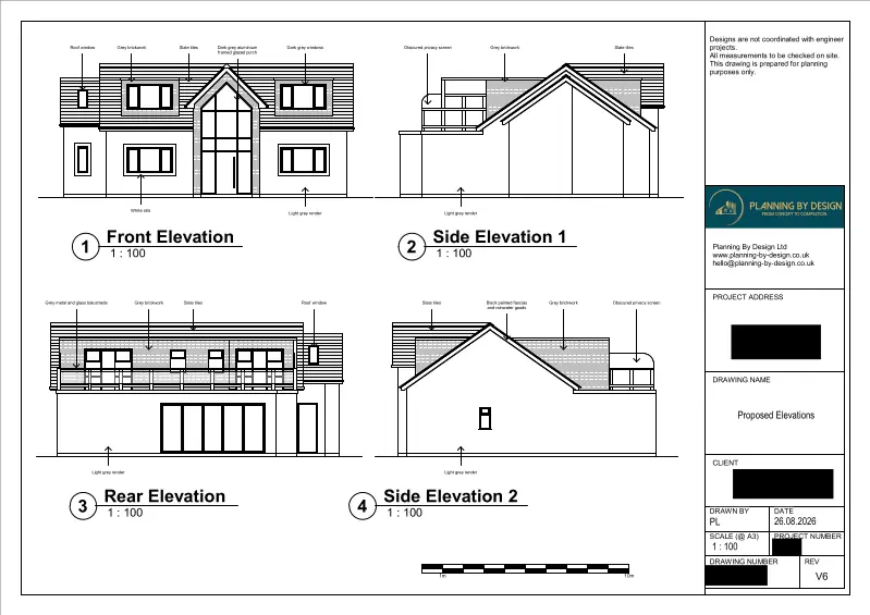 Architect Drawings and Retrospective Planning Permission for Alterations to a Dwelling and Detached Store