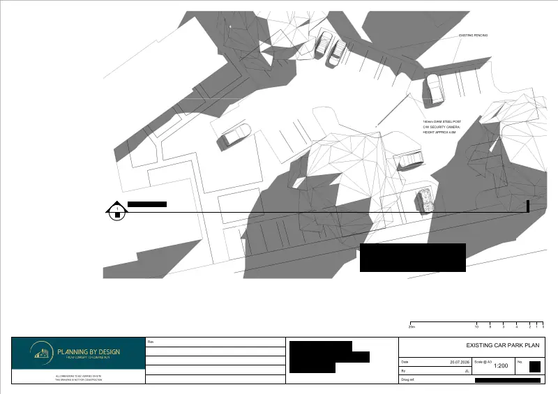 Architect Drawings and Retrospective Planning Permission for Pole-Mounted ANPR Security Camera